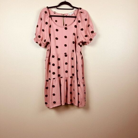 Blu Pepper Dresses & Skirts - Blu Pepper Dress Pullover Fuzzy Short Sleeve Size L